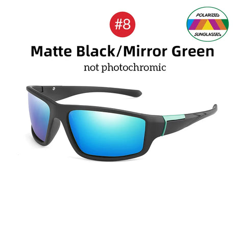 Men Photochromic Sunglasses Cycling Matte Black Sports Goggles Women Color Changing Polarized Bicycle Riding 2026 Sun Glasses