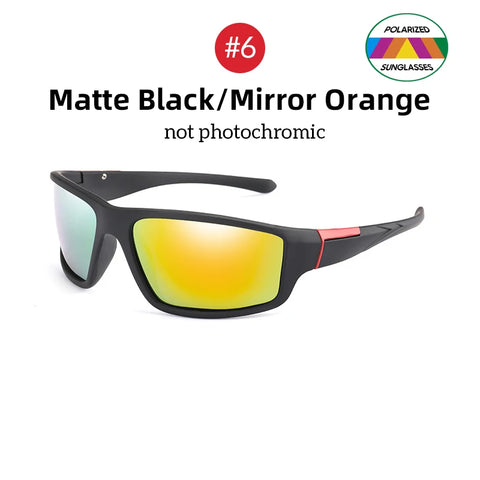 Men Photochromic Sunglasses Cycling Matte Black Sports Goggles Women Color Changing Polarized Bicycle Riding 2026 Sun Glasses