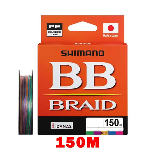 2025 SHIMANO 4 Strands Fishing Line BB BRAID 150M/200/300 X4 PE Braid Fishing Lines made in Japan high strength and Soft