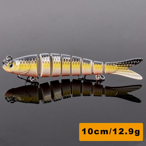 Magnisher 8-Segment Realistic Hard Fishing Lure 13.5cm/10cm Jointed Swimbait Lifelike Action Slow Sink Bait Fresh/Salt Water