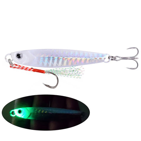 Ocean Boat Beach Seawater Fishing Drag Metal Jigging Lures 60g 80g Artificial Bait for Spanish Mackerel Bass Casting Spoons Jigs