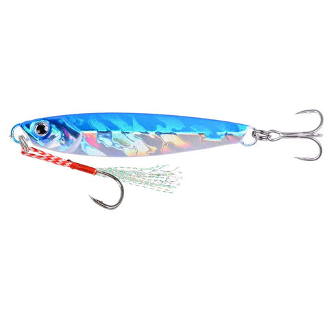 Ocean Boat Beach Seawater Fishing Drag Metal Jigging Lures 60g 80g Artificial Bait for Spanish Mackerel Bass Casting Spoons Jigs