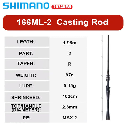 SHIMANO POISON ADRENA 2024 New 2 Section Supercast Spinning Casting Rod R/RF/F/FF Max Lure 56g X Ring SPIRAL X CORE HI-POWER X