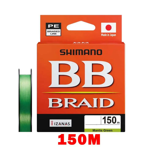2025 SHIMANO 4 Strands Fishing Line BB BRAID 150M/200/300 X4 PE Braid Fishing Lines made in Japan high strength and Soft