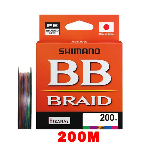 2025 SHIMANO 4 Strands Fishing Line BB BRAID 150M/200/300 X4 PE Braid Fishing Lines made in Japan high strength and Soft