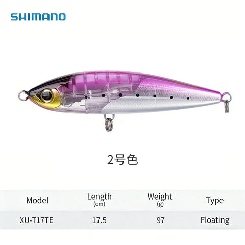Original SHIMANO XU-T17TE Floating Pencil Lure 175mm 97g AR-C Gravity Shift Flash Boost Saltwater Sea Fishing Bait