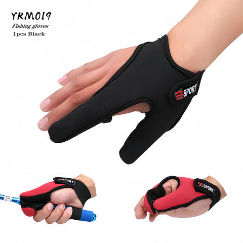Fishing Gloves 2 Fingers Protector Breathable Anti-Slip Anti-Cut Fishing Gloves Carp Outdoor Fishing Tackle Accessories Supplies
