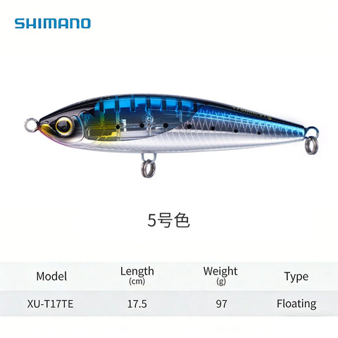 Original SHIMANO XU-T17TE Floating Pencil Lure 175mm 97g AR-C Gravity Shift Flash Boost Saltwater Sea Fishing Bait