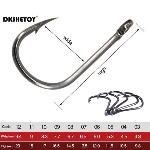 100-1000pcs Fish Hooks with barbed fishhook For Bait With Plastic Box Kit For Saltwater Freshwater fishing tools