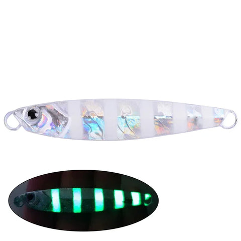 Ocean Boat Beach Seawater Fishing Drag Metal Jigging Lures 60g 80g Artificial Bait for Spanish Mackerel Bass Casting Spoons Jigs