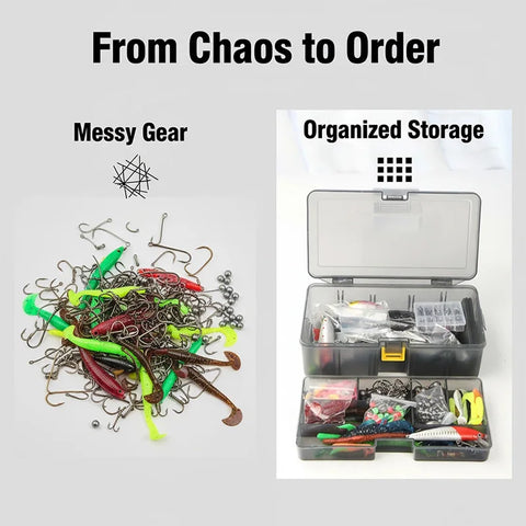 411pcs Fishing Lure Kit For Trout/Pike/Bass Multi-Lure Fishing Set Layered Tackle Pro Gear Tackle Box for Trout/Mackerel/Bass
