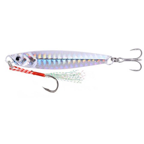Ocean Boat Beach Seawater Fishing Drag Metal Jigging Lures 60g 80g Artificial Bait for Spanish Mackerel Bass Casting Spoons Jigs