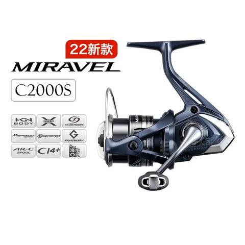 SHIMANO 2022 NEW MIRAVEL 2500 2500S C3000 4000 Spinning Fishing Reel AR-C Spool G-Free HAGANE Body CI4+ Saltwater Fishing Tackle