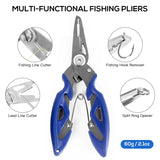 263pcs Outdoor Fishing Accessories Set With Tackle Box Including Plier Jig Hooks Sinker Weight Swivels Snaps Sinker Slides Kit