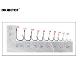 100-1000pcs Fish Hooks with barbed fishhook For Bait With Plastic Box Kit For Saltwater Freshwater fishing tools