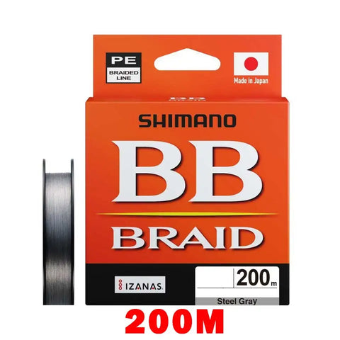 2025 SHIMANO 4 Strands Fishing Line BB BRAID 150M/200/300 X4 PE Braid Fishing Lines made in Japan high strength and Soft