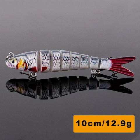 Magnisher 8-Segment Realistic Hard Fishing Lure 13.5cm/10cm Jointed Swimbait Lifelike Action Slow Sink Bait Fresh/Salt Water