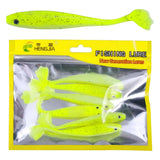 6pcs/bag rubber fish bait 7.5cm/10.5cm fishing rubber pike bait with T tail  Artificial Silicone Wobblers