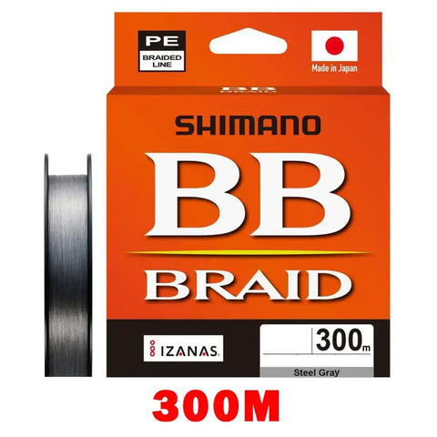 2025 SHIMANO 4 Strands Fishing Line BB BRAID 150M/200/300 X4 PE Braid Fishing Lines made in Japan high strength and Soft
