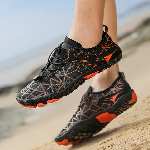 Summer Beach Swimming Shoes Men's Barefoot Upstream Wading Shoes, Water Sports Shoes Beach Sandals Women's Yoga Fitness Shoes