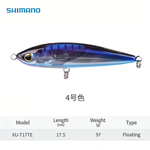 Original SHIMANO XU-T17TE Floating Pencil Lure 175mm 97g AR-C Gravity Shift Flash Boost Saltwater Sea Fishing Bait