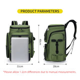 Fishing Backpack with Rod Holders Multifunctional Fish Tackle Rucksack Lure Organizer Storage Bag Outdoor Hiking Hunting Bagpack
