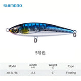 Original SHIMANO XU-T17TE Floating Pencil Lure 175mm 97g AR-C Gravity Shift Flash Boost Saltwater Sea Fishing Bait