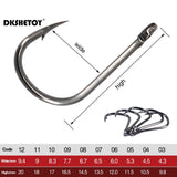 100-1000pcs Fish Hooks with barbed fishhook For Bait With Plastic Box Kit For Saltwater Freshwater fishing tools