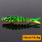 Magnisher 8-Segment Realistic Hard Fishing Lure 13.5cm/10cm Jointed Swimbait Lifelike Action Slow Sink Bait Fresh/Salt Water