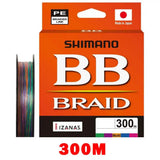 2025 SHIMANO 4 Strands Fishing Line BB BRAID 150M/200/300 X4 PE Braid Fishing Lines made in Japan high strength and Soft