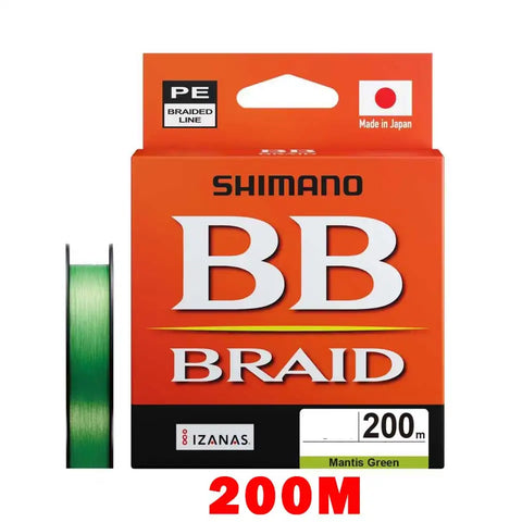 2025 SHIMANO 4 Strands Fishing Line BB BRAID 150M/200/300 X4 PE Braid Fishing Lines made in Japan high strength and Soft