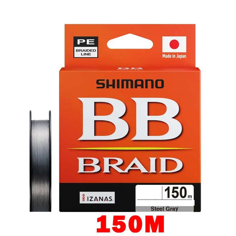 2025 SHIMANO 4 Strands Fishing Line BB BRAID 150M/200/300 X4 PE Braid Fishing Lines made in Japan high strength and Soft