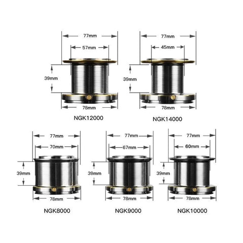 Huidiao Stainless Steel Bearing Spinning Fishing Reel 8000 9000 10000 12000 14000 25KG Powerful Reel Saltwater Fresh Water Drag