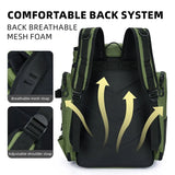 Fishing Backpack with Rod Holders Multifunctional Fish Tackle Rucksack Lure Organizer Storage Bag Outdoor Hiking Hunting Bagpack