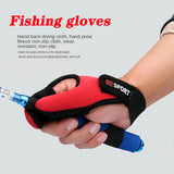 Fishing Gloves 2 Fingers Protector Breathable Anti-Slip Anti-Cut Fishing Gloves Carp Outdoor Fishing Tackle Accessories Supplies