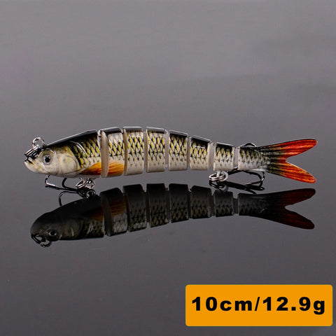 Magnisher 8-Segment Realistic Hard Fishing Lure 13.5cm/10cm Jointed Swimbait Lifelike Action Slow Sink Bait Fresh/Salt Water