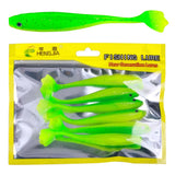 6pcs/bag rubber fish bait 7.5cm/10.5cm fishing rubber pike bait with T tail  Artificial Silicone Wobblers