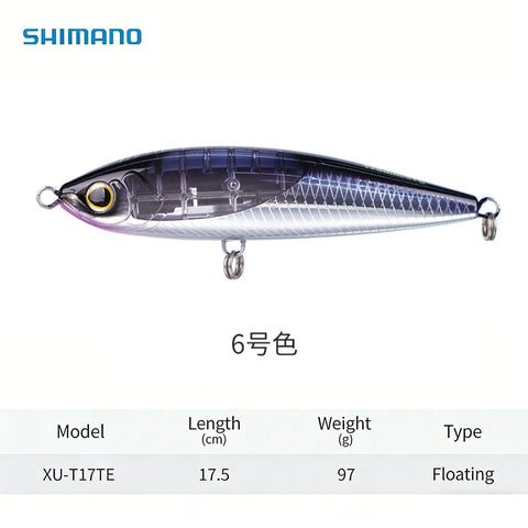 Original SHIMANO XU-T17TE Floating Pencil Lure 175mm 97g AR-C Gravity Shift Flash Boost Saltwater Sea Fishing Bait