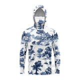 New Fishing Apparel Summer Outdoor Jersey Men Long Sleeve T Shirts Clothing Sun Uv Protection Breathable Hooded Fishing Wear