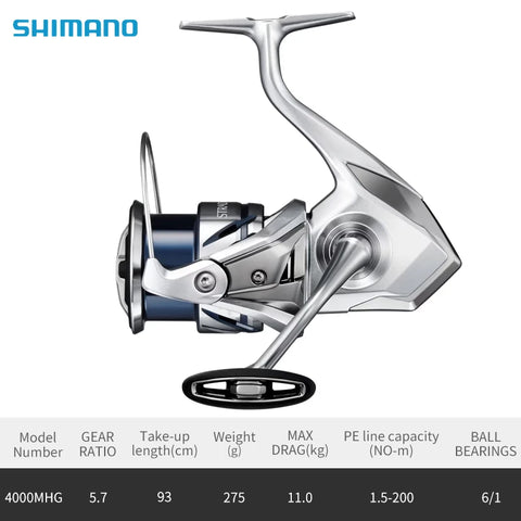 Original 2023 SHIMANO STRADIC Spinning Fishing Reel 1000HG/2500/C3000HG/4000XG/5000XG Spool SeaWater Fishing Reel